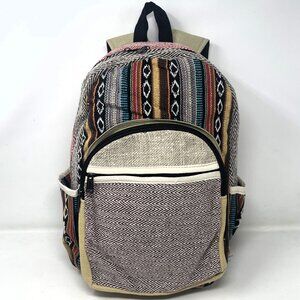 All Natural 100% Pure Hemp Unisex Handmade Large Backpack